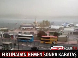 FIRTINADAN HEMEN SONRA ÇEKİLDİ