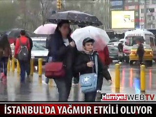 İSTANBULLULAR YAĞMURA HAZIRLIKSIZ YAKALANDI