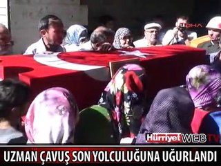 ŞEHİT UZMAN ÇAVUŞ SON YOLCULUĞUNA UĞURLANDI