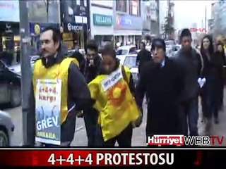 ELELE KENETLENİP PROTESTO ETTİLER