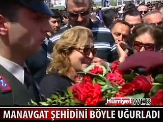 MANAVGATLI ŞEHİDİ 20 BİN KİŞİ UĞURLADI