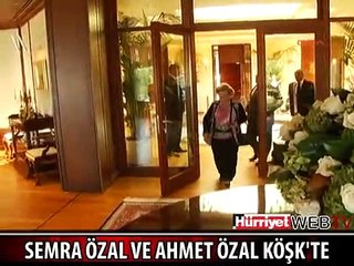 CUMHURBAŞKANI GÜL SEMRA ÖZAL VE AHMET ÖZAL İLE GÖRÜŞTÜ
