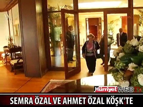 CUMHURBAŞKANI GÜL SEMRA ÖZAL VE AHMET ÖZAL İLE GÖRÜŞTÜ