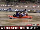 HAZAR GÖLÜ YOSUNLA KAPLANDI HALK TEDİRGİN OLDU