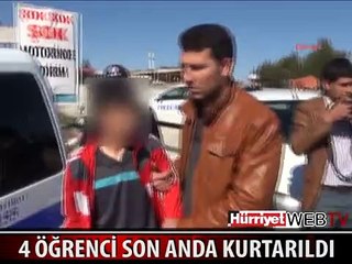 PKK'YA KATILMAYA GİDEN 4 İLKÖĞRETİM ÖĞRENCİSİ OTOBÜSTE YAKALANDI