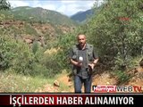 PKK'LILAR ARAÇ YAKIP İŞÇİLERİ KAÇIRDI