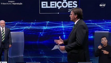 Bolsonaro para Lula no debate: "Por que Venezuela tem metrô e Belo Horizonte não tem metrô?"
