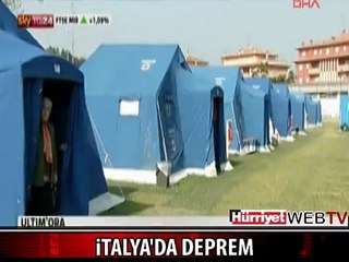 İŞTE İTALYA'DAKİ DEPREM ANI