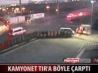 O FECİ KAZAYI KAMERA KAYDETTİ