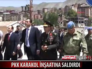 PKK KARAKOL İNŞAATINA SALDIRDI: 1 ÖLÜ, 3 YARALI