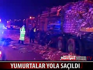 BU KEZ YUMURTALAR TEM'İ TRAFİĞE KAPATTI