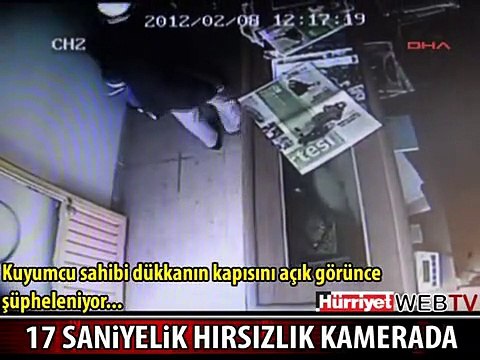 17 SANİYEDE KUYUMCUYU BÖYLE SOYDULAR