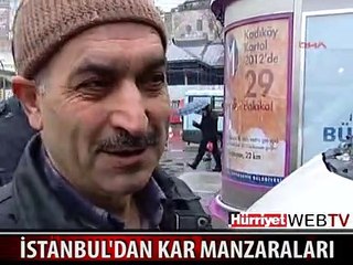 İSTANBUL BEYAZA BÜRÜNDÜ