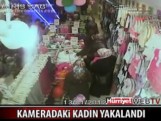 KAMERAYA TAKILAN O KADIN YAKALANDI