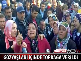 ŞEHİT UZMAN ÇAVUŞ'UN CENAZESİ GÖZYAŞLARIYLA TOPRAĞA VERİLDİ
