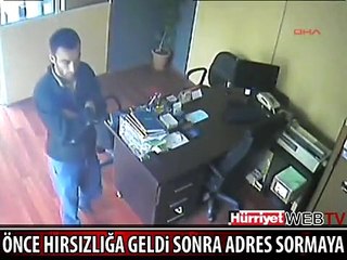 PİŞKİN HIRSIZ BÖYLE GÖRÜNTÜLENDİ