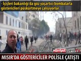 MISIR'DA GÖSTERİCİLER POLİSLE ÇATIŞTI