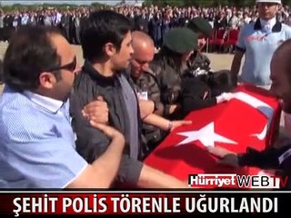 ŞEHİT POLİS DİYARBAKIR'DA TÖRENLE UĞURLANDI