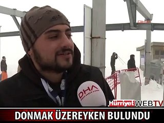 BURSA'DA ÜNİVERSİTELİ GENÇ DONMAK ÜZEREYKEN BÖYLE KURTARILDI
