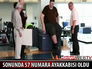 SONUNDA 57 NUMARA AYAKKABISI OLDU