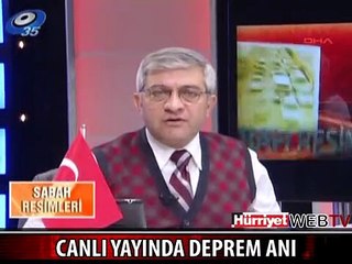 CANLI YAYINDA DEPREM OLUNCA...
