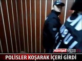 POLİSLERİ KARŞILARINDA GÖRÜNCE ŞOKE OLDULAR