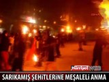 SARIKAMIŞ ŞEHİTLERİNE ULUDAĞ'DA MEŞALELİ ANMA