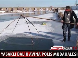 TIRIVIRI İLE BALIK AVINA POLİS MÜDAHALESİ
