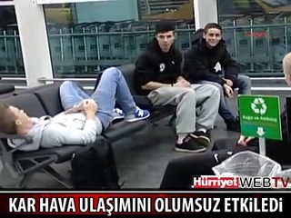 YOLCULAR HAVALİMANINDA SABAHLADI