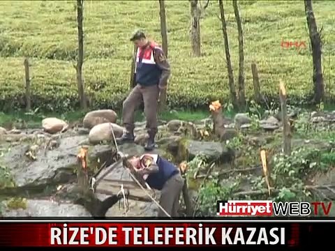 İLKEL TELEFERİKTEN DEREYE DÜŞEREK KAYBOLDU