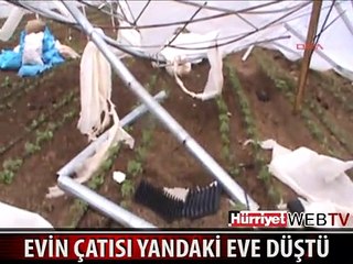 AFYON'DA ŞİDDETLİ FIRTINA