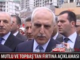 KADİR TOPBAŞ VE VALİ MUTLU'DAN FIRTINA AÇIKLAMASI