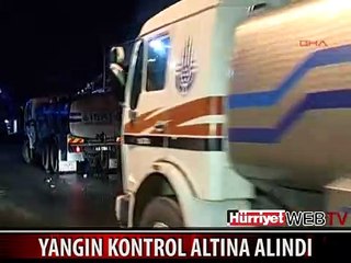 YANAN FABRİKADA SOĞUTMA ÇALIŞMALARI SÜRÜYOR