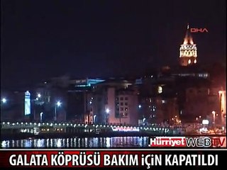 GALATA KÖPRÜSÜ'NDEKİ BAKIM ÇALIŞMALARI