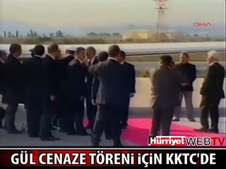 CUMHURBAŞKANI GÜL CENAZE TÖRENİ İÇİN KKTC'YE GİTTİ