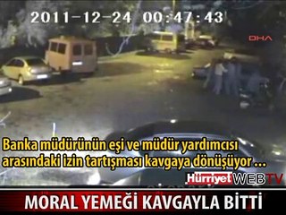 MORAL YEMEĞİ KAVGAYLA BİTTİ