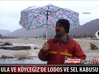 KÖPRÜ YIKILDI, HER YER SULAR ALTINDA KALDI
