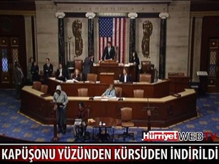 ABD'Lİ POLİTİKACI KÜRSÜDEN İNDİRİLDİ