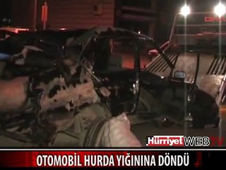 OTOMOBİL HURDA YIĞININA DÖNDÜ