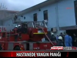 DR. SİYAMİ ERSEK HASTANESİ'NDE YANGIN