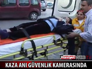 MOTOSİKLET ÇOCUĞA BÖYLE ÇARPTI