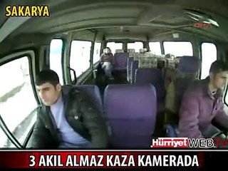 ARACIN KENDİ KAMERASI KAYDETTİ