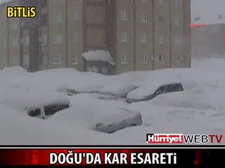 DOĞU'DA KAR ESARETİ