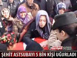 ŞEHİDİ 5 BİN KİŞİ SON YOLCULUĞUNA UĞURLADI