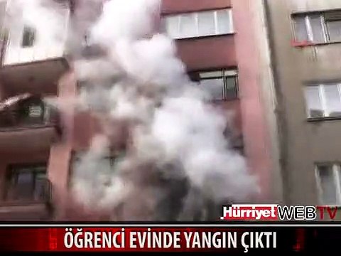 ÖĞRENCİ EVİNDE YANGIN ÇIKTI