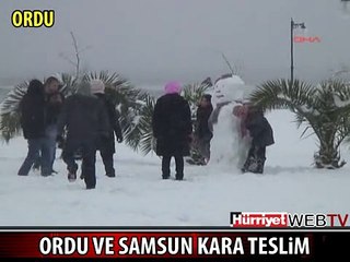 SAMSUN VE ORDU KARA TESLİM