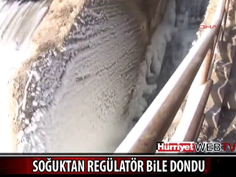 MUŞ'TA SOĞUKTAN REGÜLATÖR BİLE DONDU
