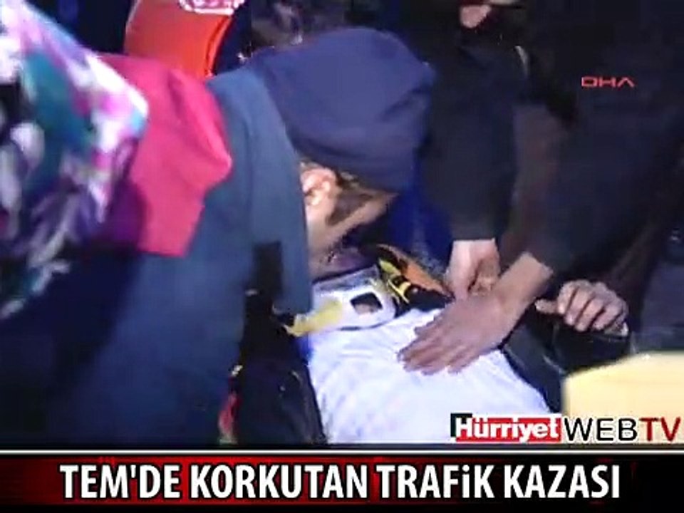 TEM'DE KORKUTAN KAZA