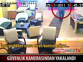 OFİSİN BOŞ OLDUĞUNU DÜŞÜNDÜ BİLGİSAYAR ÇALDI