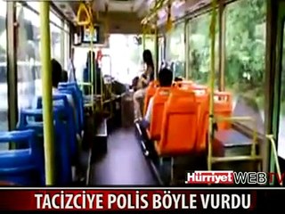 ÇİN'DE TACİZCİYE POLİS UÇAN TEKME ATTI